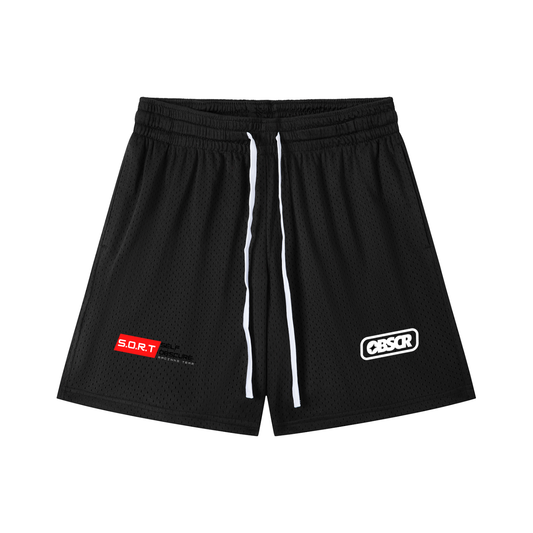 S.O.R.T. BLACK MESH SHORTS